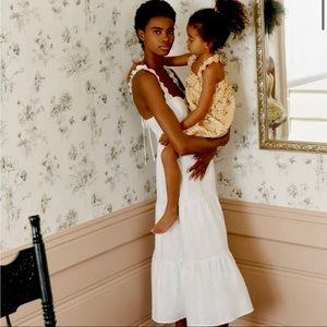 Reformation Montecito Linen Dress - White - Size 4